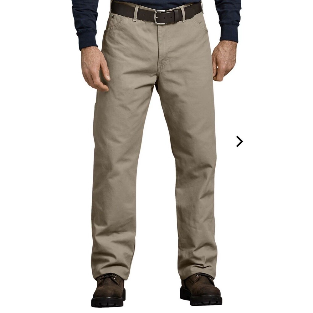 Dickies Men's Relaxed Fit/straight Leg Work Pants 32x32  Khaki